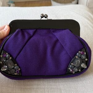 Nordstrom Brand Vintage Retro 50s 60s Look Shoulder Purple Jewels Bag LOVE💗